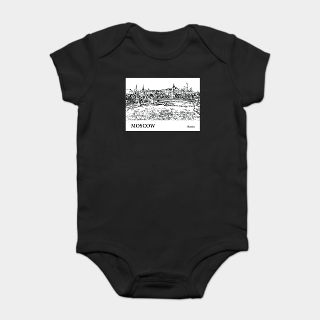 Moscow Russia Baby Bodysuit by Lakeric